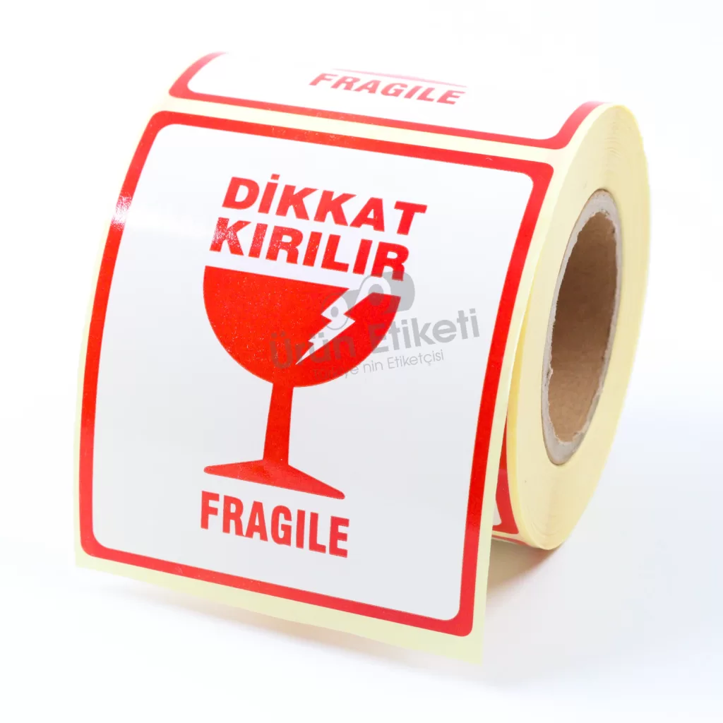 Dikkat Kırılır Etiketi