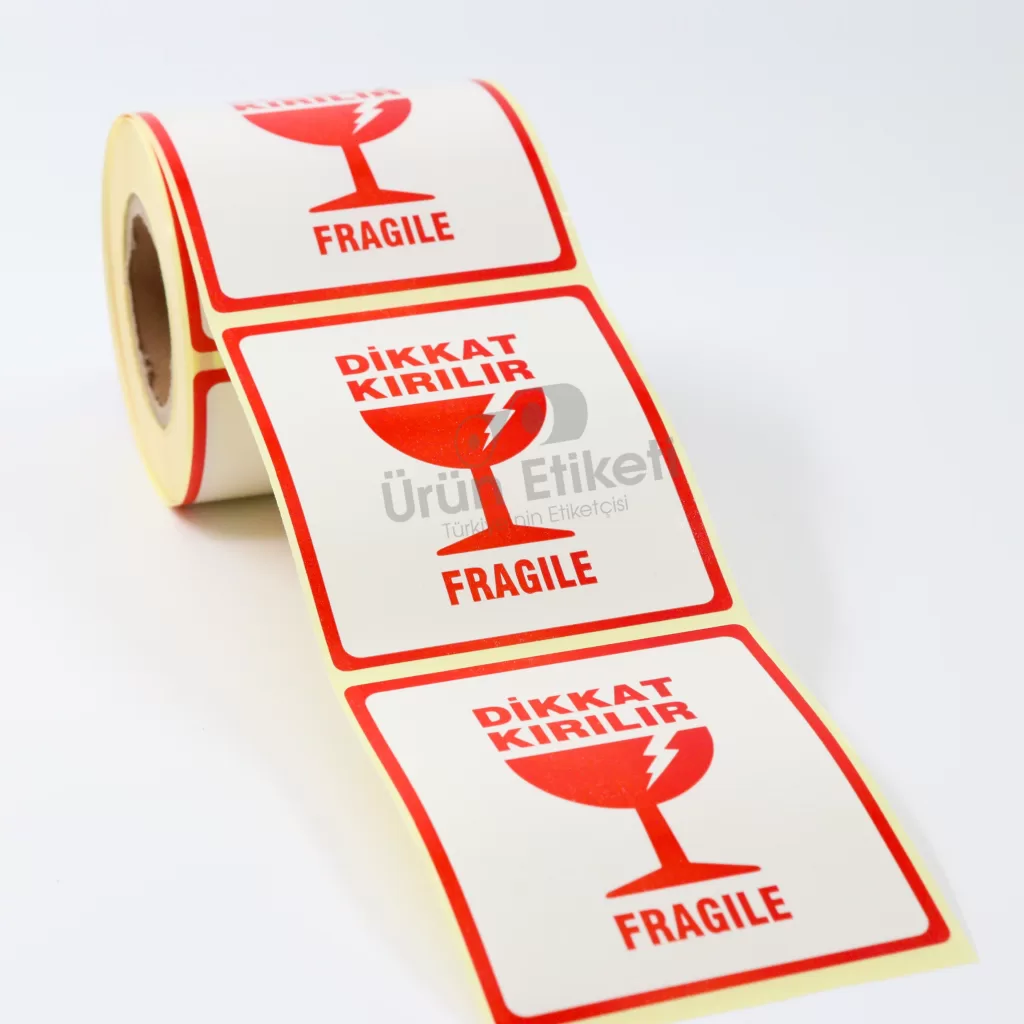 Dikkat Kırılır Etiketi